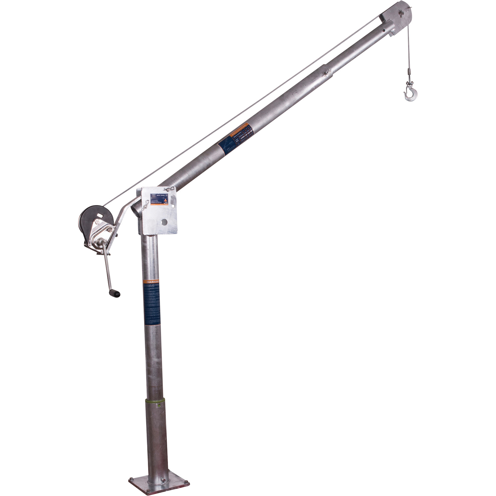 Endurance Marine Deck/Davit Crane , 500-Lb. Capacity, Model# E500ZWT